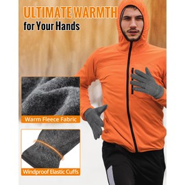 ATERCEL Winter Gloves for Men Women Thermal Gloves for Cold Weather Snow Warm Gloves Touchscreen Gloves for Runing Biking