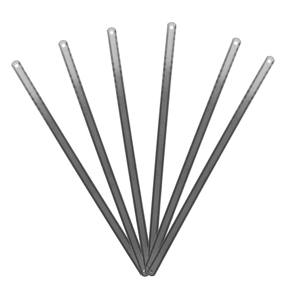 Tofficu 25Pcs Dual Sided Hacksaw Blades Durable Carbon Steel Teeth