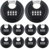 Maitys 10 Pack 4 Digit Combination Locks Stainless Steel Code