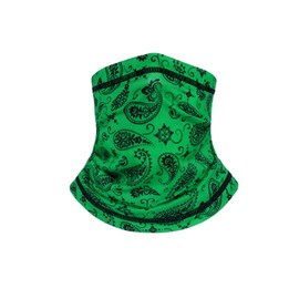 Trifong Face Cover, For Summer, UV Protection, Paisley Pattern, Green Mask, Cooling Sensation, Quick Drying, Sweat Absorbent, Face, Sun Protection, Not Difficult to Breath, UV Protection, Thin Face