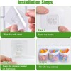 GUOYOU 3 Compartment Hanging Toy Storage Bag, Bath Toy Storage