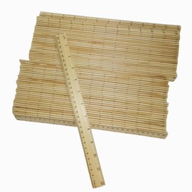 72 Pack Wooden Ruler 12 Inch Rulers Bulk Wood Measuring Ruler Office Ruler School Supplies Students Rulers,Wood Ruler 2 Scale