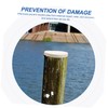KICHOUSE 6pcs PVC Dock Piling Protection Caps for Wooden Piles