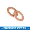 A ABSOPRO Pack of 20 Copper Washers Replacement 10 x