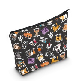 MNIGIU Funny Vet Med Cosmetic Bag Vet Tech Gift Animal Lover Gift Vet Meme Makeup Bag Veterinarian Gift, Vet Med Black, Funny