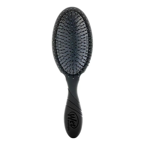 Wet Brush Cepillo de pelo con cable engomado Wet Brush Pro Detangler, color negro - negro
