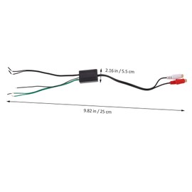 DRESSOOS Speaker Wire High to Low Line Output Converter for Subwoofer Easy Installation Compatible with Amplifiers and Stock Stereos Ideal for Upgrading
