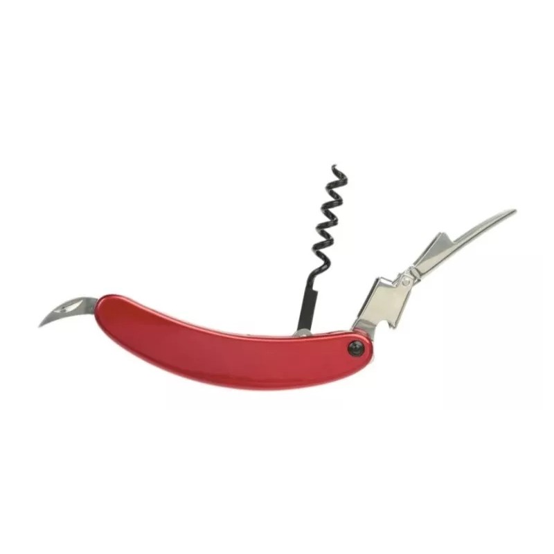 Home Ideas Sacacorchos De Camarero De Bolsillo Rojo Br-03 Destapador