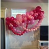 Pastel Pink Quick Link Balloons, 100PCS Linking Balloons for Wedding