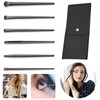 6PCS Eye Makeup Brush Set with Storage Bag, Angled &