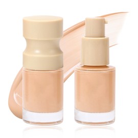 WALULAN Concealer Mild moisturizing Foundation Make-up, High Gloss Foundation Make-up Eye and Face Coverage, Natural Oil Control, Waterproof, Full Coverage, Color Correction Make-up