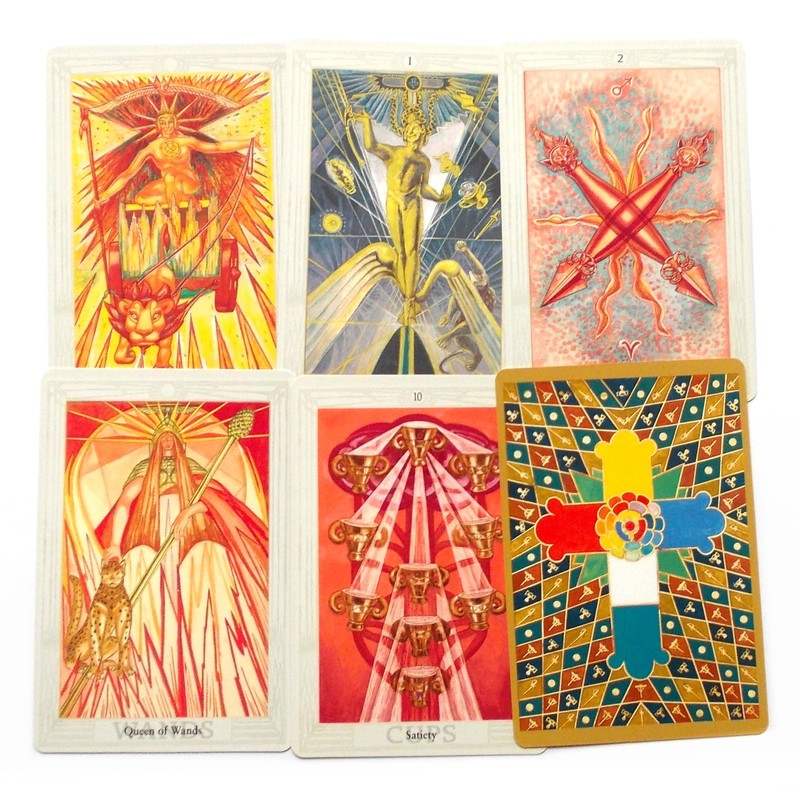 Green Cross Toad Aleister Crowley Thoth Tarot 78 Cards Deck