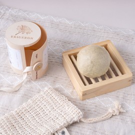 Ericeron 올인원 비건 샴푸볼 - 어성초그린 (두피케어) All-in-One Vegan Shampoo Bar - Mugwort Green (Scalp Care)