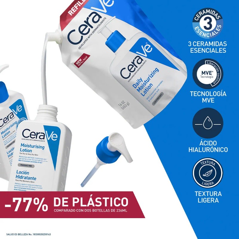 Recarga Loción Cerave Hidratante 473 ml