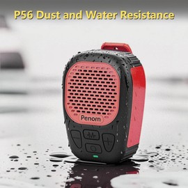 Wearable Bluetooth Speaker, Water-Resistant Portable Speaker Bluetooth (Non-Magnetic) Built in Mic for Hands-Free/Call, Suitable for Indoor & Outdoor Use Update Version