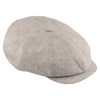 Sterkowski 100% Linen Summer 8 Panel Gatsby Vintage Flat Cap