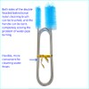 Generic 4 PCS Double Headed bidirectional Nylon Cleaning Brushes, Drain