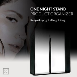 Lash Affair One Night Stand Magnetic Lash Brush Holder Stand with Lash Shampoo Cleansing Brush, Lash Supplies Beauty Product Cosmetic Organizer Shelf, Makeup Storage Bathroom Caddy