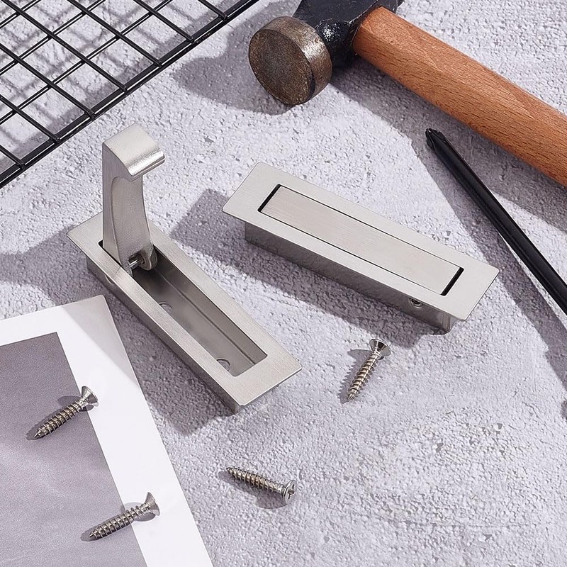 UNICRAFTALE Barn Door Handle Rectangle Sliding Door Handle 8cm 304