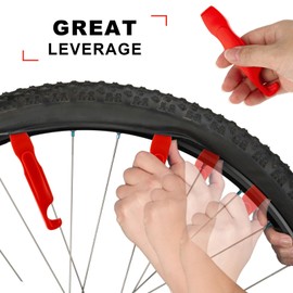 Gjinxi 3PCs Bicycle Tire Levers Repair, Portable Durable Bike Changing Tire Spoon, Lightweight Bike Tire Removal Levers Tool for Road or Mountain Bicycle Tires Tube