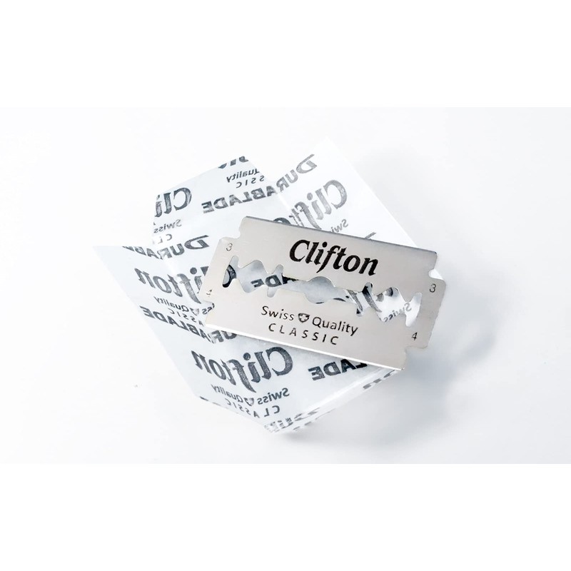 100 Clifton Classic Razor Blades Replacement Blades for Safety Razors