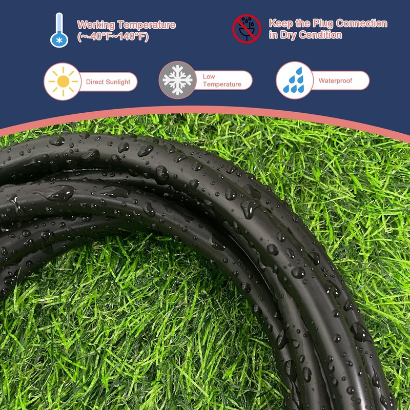 GREATIDE 30 Ft Outdoor Extension Cord - 12/3 SJTW Heavy