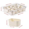 Bandesun Divided Serving Tray with Lid and Handle - Snackle