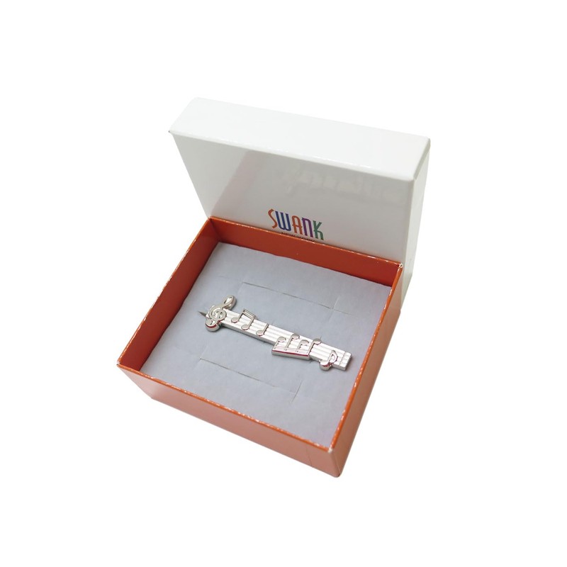 SWANK T0142 Tie Bar for Sheet Music, Resin, No Gemstone