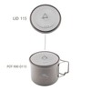 TOAKS 蓋 チタンポットまたはカップ 80mm/90mm/115mm/130mm/145mm/170mm (LID-115)