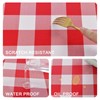 XWZO Checkered Tablecloth Rectangle - Waterproof, Oil-Proof and Spill-Proof Wipeable