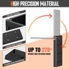Lipshome Heavy Duty Gate Hinges,Black Door Hinge with Screws, Adjustable