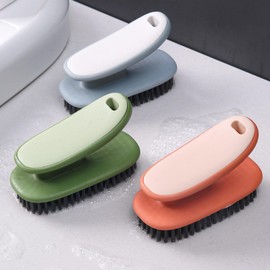 Cepillos pequeños para el hogar, cepillo de limpieza de lavandería, cepillo de fácil agarre, cepillo de cerdas suaves, cepillo de limpieza del hogar, ropa, zapatos, suministros de limpieza para manchas, paquete de 2