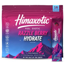 HIMAXOTIC Electrolyte Drink - All Natural Ingredients - No Synthetics or Sugar:_Razzleberry
