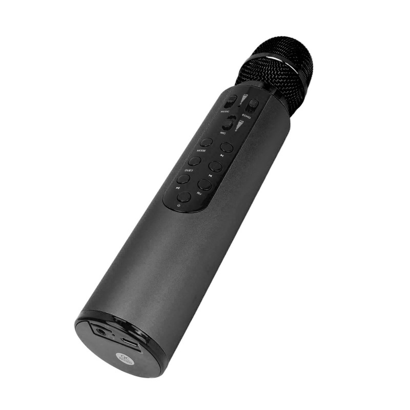 Bluetooth Karaoke Mic Dual 5W Speakers Clear Sound 2000mAh Battery