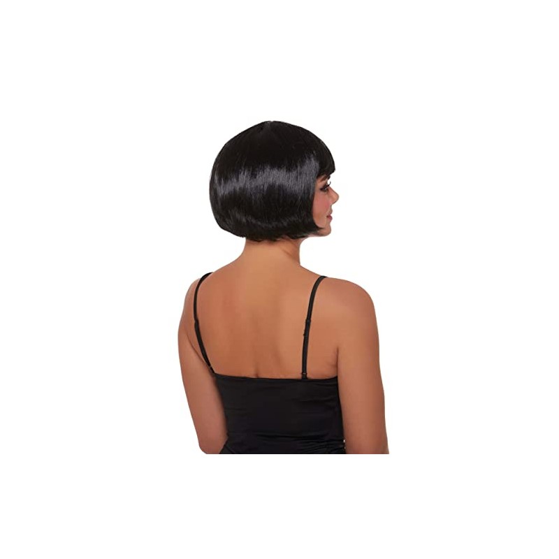 Dreamgirl Women's Short Black Bob Wig, One Size