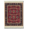 Lextra (Pashmina Flowers), Mouse Rug, Black/Red/Tan/Rust/Light Blue, 10.25 x 7.125
