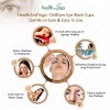 HealthAndYoga 효과적인 눈 정화를 위한 HealthAndYogaTM ChillEyes 투명 워시 컵
