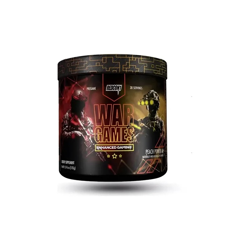 Redcon1 War Games Sin Cafeína Suplemento Nootrópico Enfoque Sabor Peach