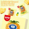 AMOS 4D Fruit Gummy Candy, Pineapple Burst, 8.47 oz Box