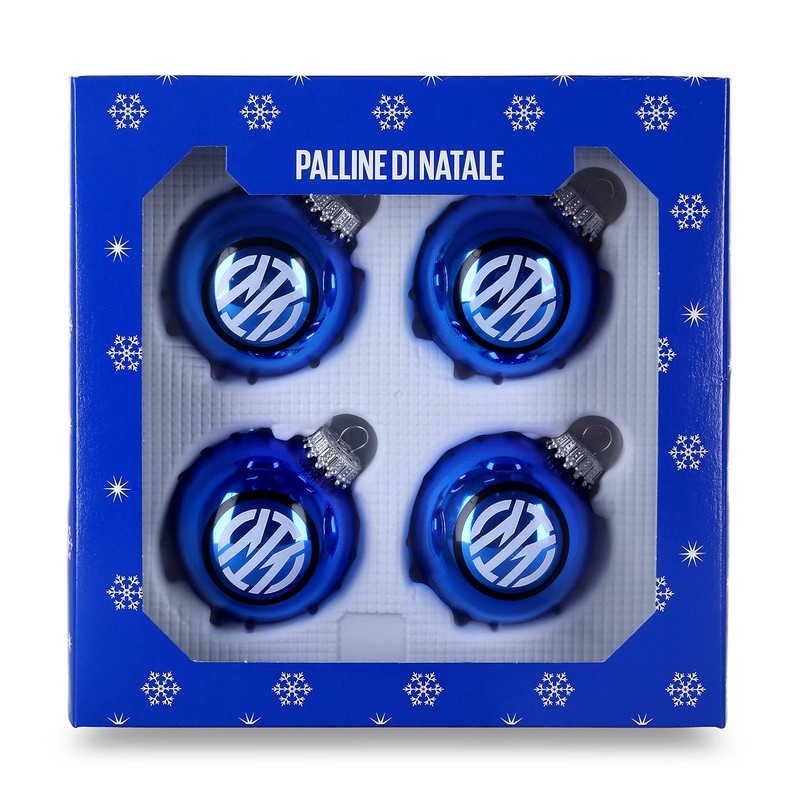 Inter - Set of 4 Premium Christmas Baubles - Christmas