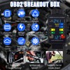 Professional OBD2 Breakout Box with LED Indicator, 16-Pin Diagnostic Tool