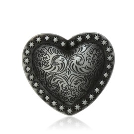 KDG Western cowboy belt buckle for belt accessories Custom buckle, Heart, Large