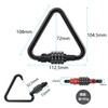 DOKEEP Carabiner Motorcycle Lock, Dial Type, Free Setting, Carabiner Type,