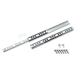 Ball Bearing Drawer Runners Groove Slides, H-17mm L-310mm (5 Pairs)