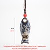 POYAMUSE Ceramic Fish Whistle Pendant Necklace for Women - Handmade