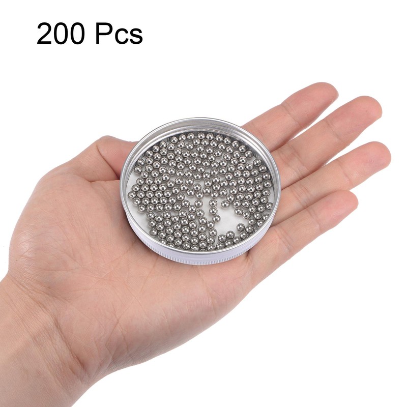 sourcing map 200pcs 4mm 201 Stainless Steel Bearing Balls G200