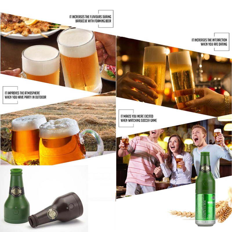 Ultrasonic Wave Canned Beer Foamer Machine, Beer Milk Like Foam