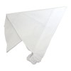 Triangle Cloth with Rubber for Kids, Plain White Triangular Fabric,