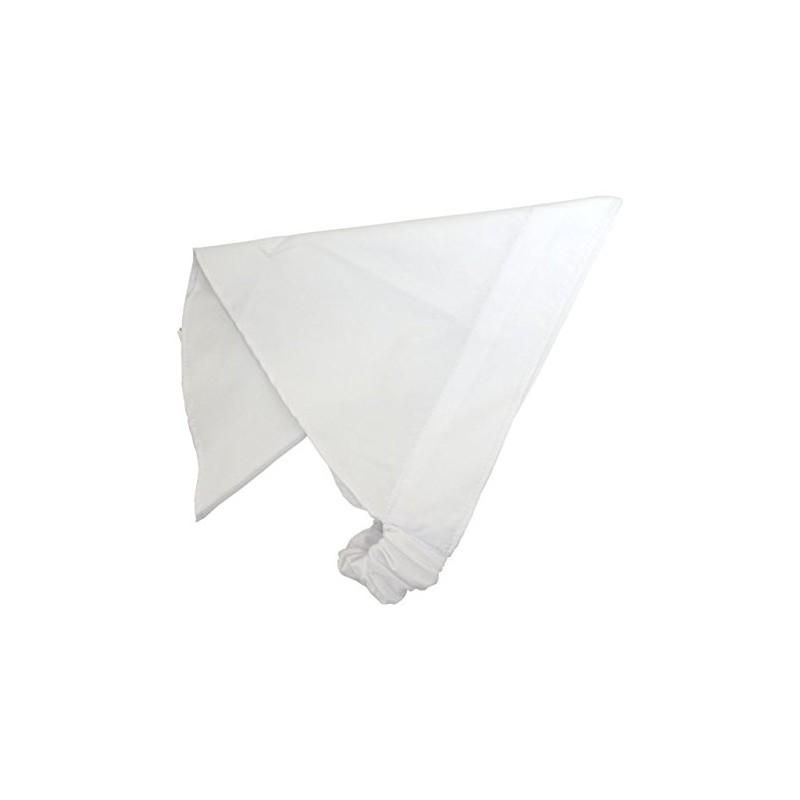 Triangle Cloth with Rubber for Kids, Plain White Triangular Fabric,