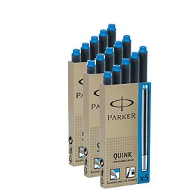Parker Quink Ink Cartridge Z44 Black, BLUE